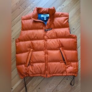 Orange Down Puffer Vest